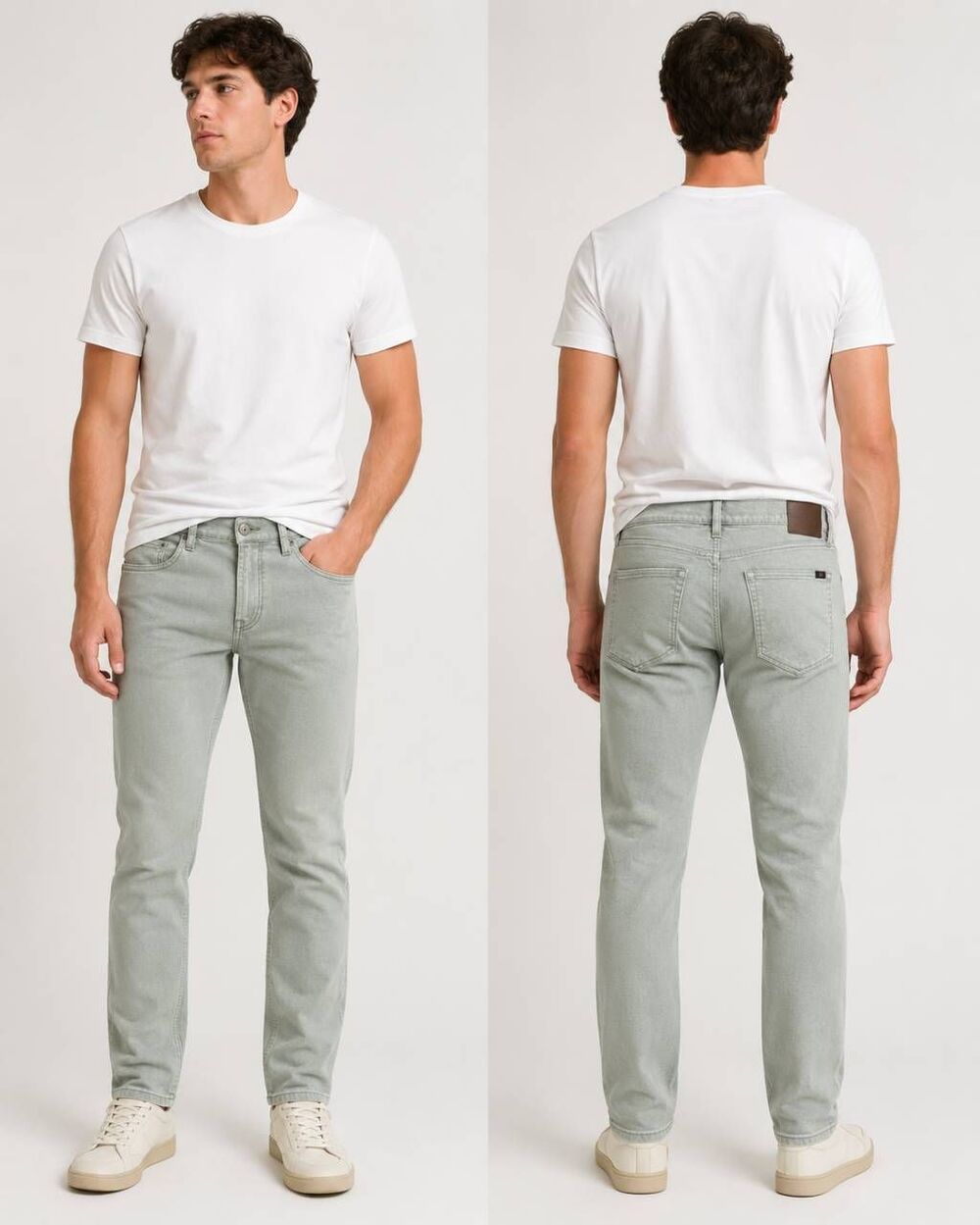 Faherty Men’s Stretch Terry 5-Pocket Pants 32x31 Faded Olive Slim Straight